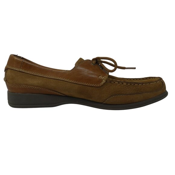 Nunn Bush Brown Leather Comfort Gel Boat Shoes Loafers Mens 10.5 Wide NWT - Picture 5 of 14